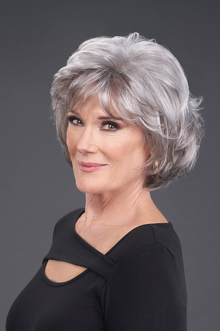Hillary grey wig main