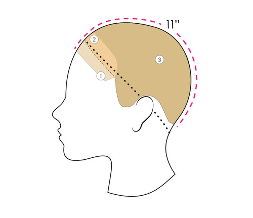 Marcella women's hair replacement system